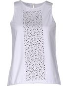 Laltramoda Sleeveless Tshirt - Lyst