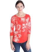 Lucky Brand Dot Floral Print Top - Lyst