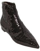 Dolce & Gabbana Sequined Ankle Boots - Lyst