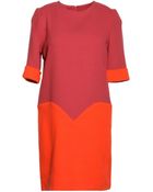 Victoria, Victoria Beckham Short Dress - Lyst