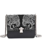 Roberto Cavalli Small Jaguars Studded Hera Bag - Lyst