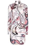 Emilio Pucci Silk Turtleneck Dress - Lyst