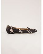 Dolce & Gabbana Flower Print Slippers - Lyst