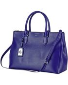 Lauren by Ralph Lauren Newbury Double Zip Satchel - Lyst