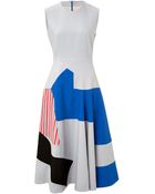 Roksanda Wool-Silk Printed Dress - Lyst
