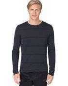 Calvin Klein Ottoman Stripe Crewneck - Lyst