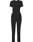 Jonathan Simkhai Cutout Stretch-Crepe Jumpsuit - Lyst