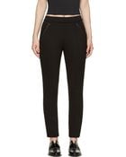 Christopher Kane Black Nylon Neoprene Fitted Trousers - Lyst