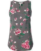 Joie Floral Print Tank Top - Lyst