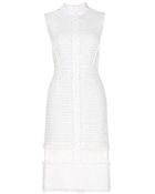 Erdem Faldo Organza-Panelled Tweed Dress - Lyst