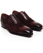 Magnanni Suede Panel Oxford Shoes - Lyst