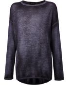 Avant Toi Crew-neck Cashmere and Silk-blend Sweater - Lyst