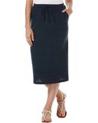 C&C California Tri-Blend Midi Skirt - Lyst