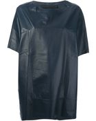 Drome Oversize Leather Top - Lyst