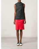 Helmut Lang Draped Neck Vest - Lyst