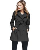 DKNY Double Breasted Trench Coat - Lyst