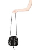 Zara Drawstring Bag with Metallic Detail - Lyst