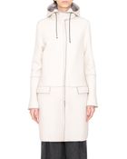 Costume National Wool And Cashmere Hooded Coat - Lyst