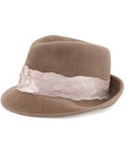 Eugenia Kim Max Rabbit Felt Fedora Hat With Feathers - Lyst