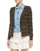 Etoile Isabel Marant Glenn Striped Tweed Jacket - Lyst