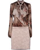 Patrizia Pepe Sera Short Dress - Lyst