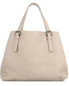 Bottega Veneta Intrecciato Large Leather Tote - Lyst