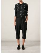 Comme Des Garçons Polka Dot Cardigan - Lyst