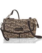 Kenneth Cole Reaction Natural & Black Monorail Mini Crossbody Bag - Lyst