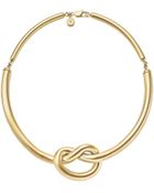 Michael Kors Gold-Tone Knot Necklace - Lyst