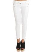 Balmain Moto Jean - Lyst