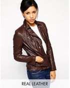 Muubaa Sirius Leather Biker Jacket - Lyst