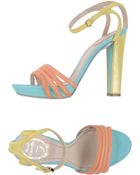 Rene Caovilla Platform Sandals - Lyst