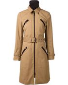 Veronica Beard Zipped Belted Coat - Lyst