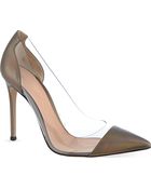 Gianvito Rossi Calabria Court Shoes Pewter - Lyst
