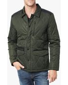7 For All Mankind Mix Media Quilted Jacket - Lyst
