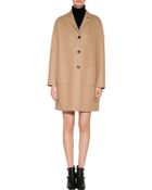 Valentino Wool-Angora Felt Coat - Lyst