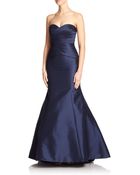 Ml Monique Lhuillier Strapless Sweetheart Gown - Lyst