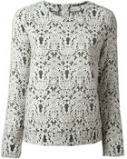 Ermanno Scervino Floral Lace Top - Lyst