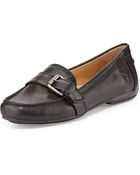 Frye Janet Leather Buckle Loafer - Lyst
