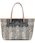 Etro Calcutta Printed Coated Canvas Tote Bag - Lyst