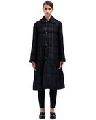 E. Tautz E Tautz Womens Fancy Check Reversible Long Rain Coat - Lyst