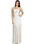 BCBGeneration Mesh Panel Maxi Dress - Lyst