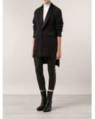 Undercover Knit Single Breasted Coat - Lyst