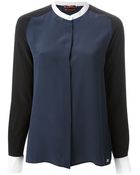 7 For All Mankind Contrast Collar Shirt - Lyst