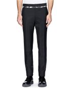 McQ by Alexander McQueen Marble Print Waistband Tuxedo Pants - Lyst