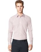 Calvin Klein Modern Fit Dusty Stripe Sport Shirt - Lyst