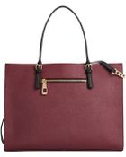 Calvin Klein Leather Satchel - Lyst