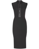 Victoria Beckham Silk And Wool-Blend Crepe Dress - Lyst