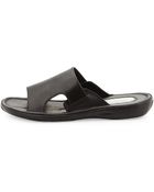 Kenneth Cole Stretch Urself Leather Sandal Black 12 - Lyst