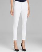 Nydj Annabelle Roll Cuff Leggings In White - Lyst